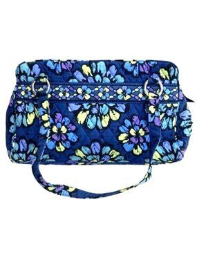 Vera Bradley Quilted‎ Cotton Shoulder Bag Indigo Pop